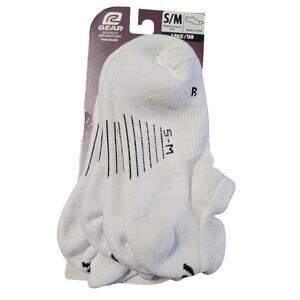R Gear Sz S/M 6-8 Womens White Running Socks